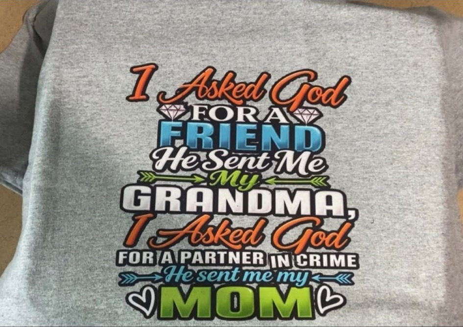 I Asked God For A Friend family shirt